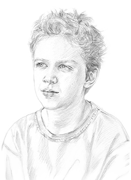 Edward H pencil portrait