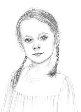 Esme pencil portrait