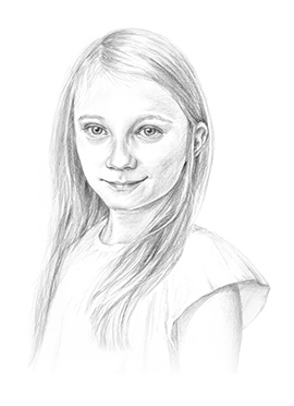 Lillia Ivanetic pencil portrait