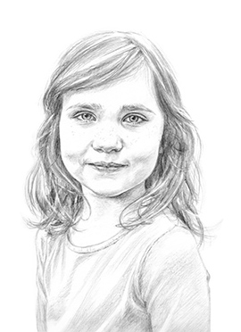 Lucy pencil portrait