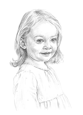 Maggie pencil portrait