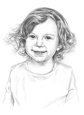 Margot pencil portrait