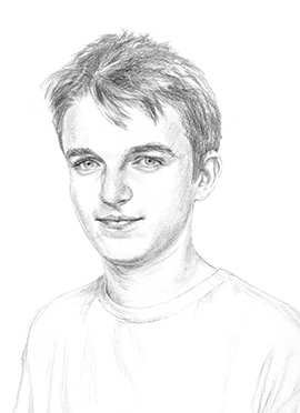 Matthew B pencil portrait